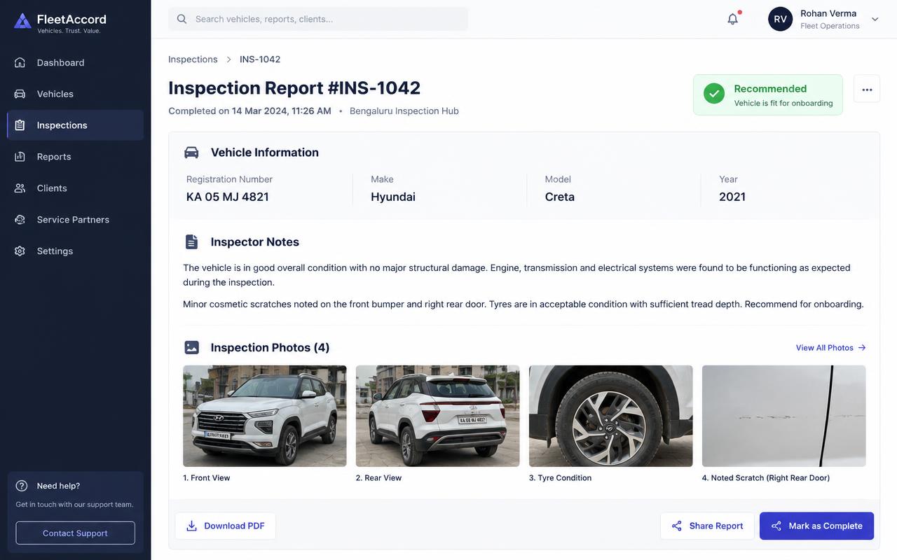 Inspection report